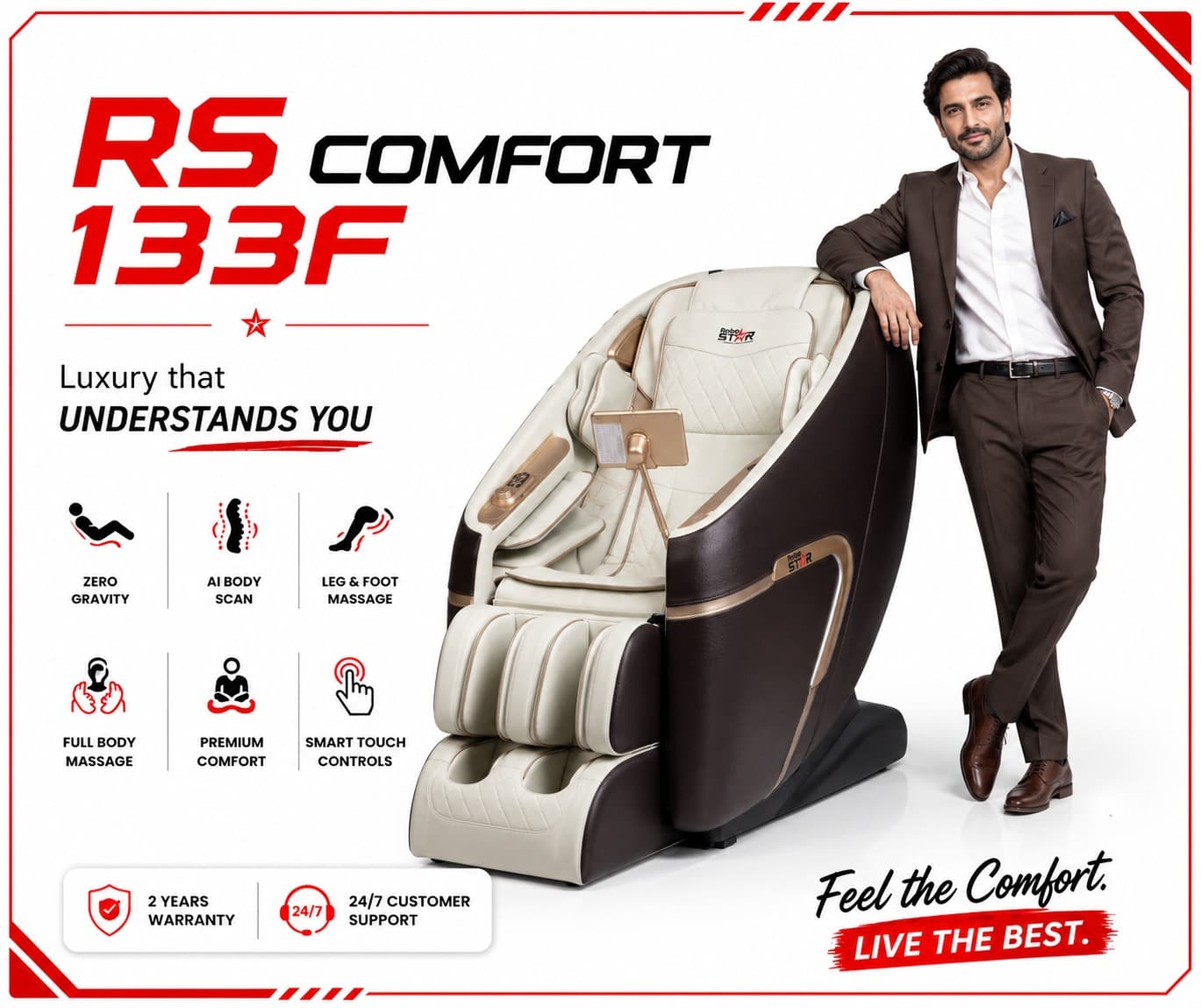 RS 133F Comfort massage chair
